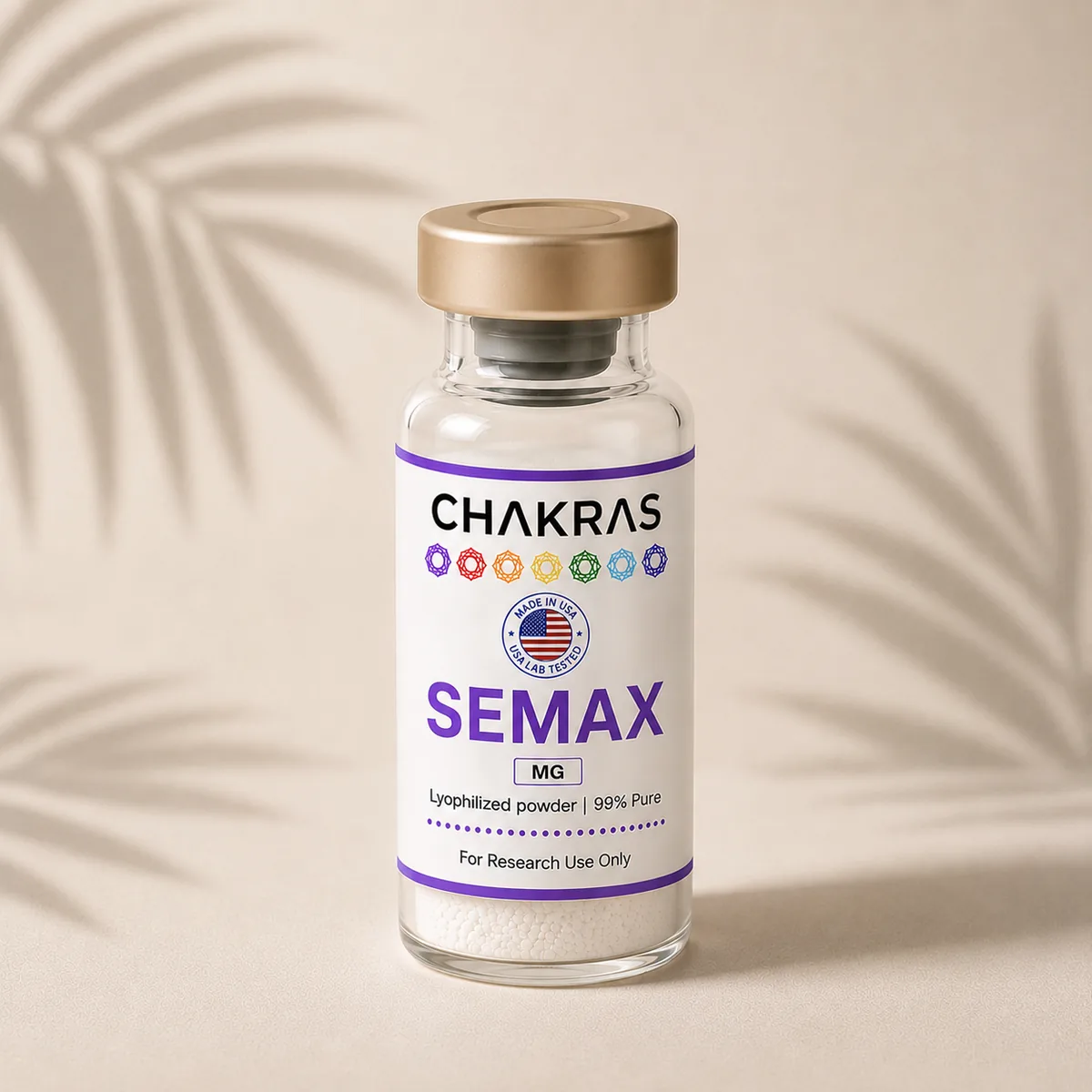 Semax research peptide vial