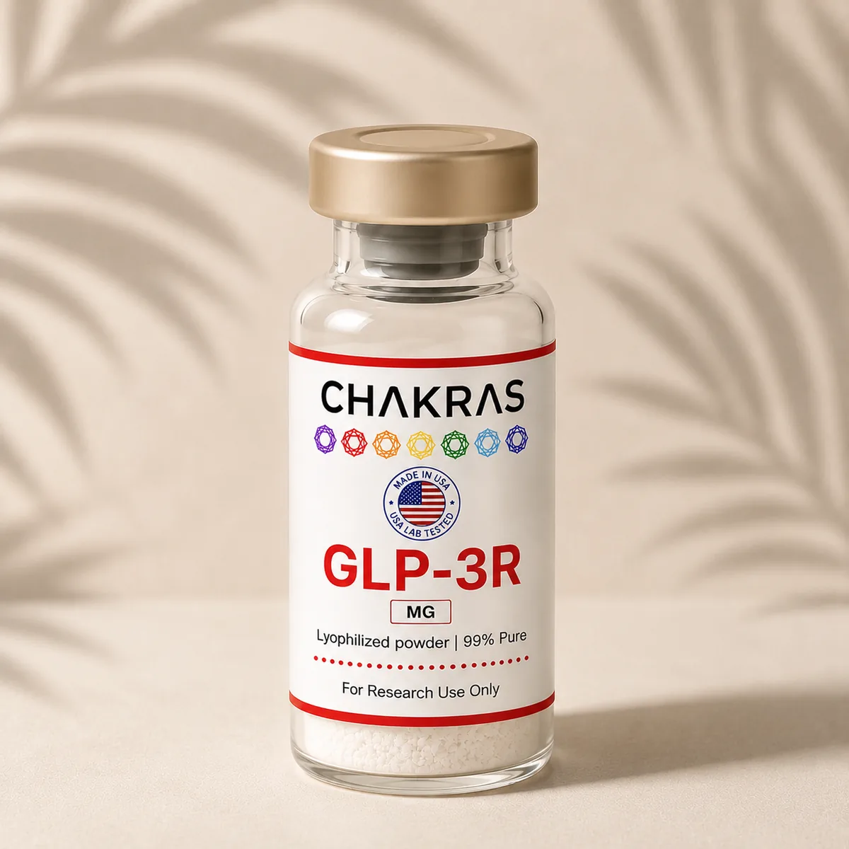 GLP-3 R research peptide vial